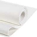 Lama 2 Meter White Rexine Matte Finish Artificial Leather for Sofa Upholstery Chair Bed Headboard Car Bike Seat Craft Thickness 1MM Width 137CMS