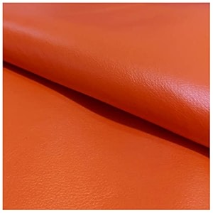 lama 9 meter orange rexine matte finish artificial leather for sofa upholstery chair bed headboard car bike seat craft thickness 1mm width 137cms