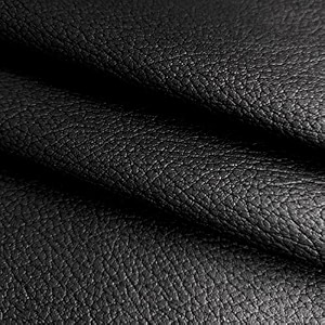 nylex 1 meter black rexine matte finish artificial pu leather leatherette 1mm thick for sofa upholstery car bike seat craft solid