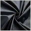 Nylex 10 Meter Glossy Black Rexine Matte Finish Artificial PU Leather Leatherette 1MM Thick for Sofa Upholstery Car Bike Seat Craft