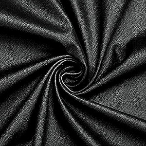 nylex 2 meter glossy black rexine matte finish artificial pu leather leatherette 1mm thick for sofa upholstery car bike seat craft