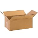 BOX USA 10 x 6 x 4 Corrugated Cardboard Boxes, Small 10"L x 6"W x 4"H, Pack of 25 | Shipping, Packaging, Moving, Storage Box for Home or Business, Strong Wholesale Bulk Boxes