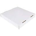 Box USA 40 or 50 Gallon Corrugated Cardboard Trash Can and Recycling Bin Lids (10-Pack) 18"L x 18"W x 3"H, White, Reusable and Disposable Garbage Lid for Parties and Outdoor Events