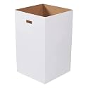 Box USA 40 Gallon 18" L x 18" W x 30" H 10-Pack Cardboard Trash Cans and Recycling Bins, Reusable or Disposable Pop Up Garbage Boxes for Parties, Outdoor Events, Heavy Duty, Plain