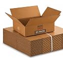 BOX USA Shipping Boxes Medium 12"L x 9"W x 4"H 25-Pack - Corrugated Cardboard Box for Moving, Mailing, Packing, Packaging and Storage