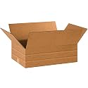 BOX USA Shipping Boxes Multi-Depth 18"L x 12"W x 6"H, 25-Pack | Corrugated Cardboard Box for Packing, Moving and Storage