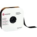 Box VELCRO® Tape (191245) Individual Strips, Hook, 2" x 75', Black (1 Per Case) for Home & Office