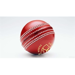 boxco skyline hand stiched four piece cricket leather ball for club t20 one day and test matches red pack of 1