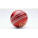 BOXCO Skyline Hand Stiched Four Piece Cricket Leather Ball for Club, T20, One Day and Test Matches (Red) (Pack of 1)