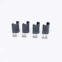 BOXIO - Fix: 4X Toilet Wash, Solo or SoloUp Floor Retaining Clip - Holds Euroboxes securely on The Floor - No Slipping in The car, Boat or Camper, Universal