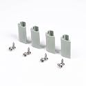 BOXIO - Fix: 4X Toilet Wash, Solo or SoloUp Floor Retaining Clip - Holds Euroboxes securely on The Floor - No Slipping in The car, Boat or Camper, Universal