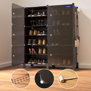 BOXJOY 12 Shelf 6 Doors Shoes Rack