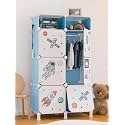 BOXJOY Plastic Kids Wardrobe with 6 Doors