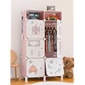 BOXJOY Plastic Kids Wardrobe with 6 Doors