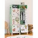 BOXJOY Plastic Kids Wardrobe with 6 Doors