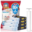 BoxLegend Vacuum Storage Bags with Large Hand Pump 12 Combo (3 Jumbo,3 Large, 3 Medium, 3 Small) Thickened Vacuum Seal Bags for Clothing Coat Bedding Quilt Blanket Pillow Comforters