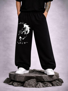 Boxman Striped Men Black Track Pants