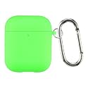 Case Cover for Apple AirPods 1 &amp; Airpods 2 | Silicone Case with Inner Microfiber Lining &amp; Keychain Hook| Only for Apple Airpods | Concrete Grey