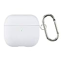 Case Cover for Apple AirPods 3 | Silicone Case with Inner Microfiber Lining &amp; Keychain Hook| Only for Apple Airpods | Dark Purple
