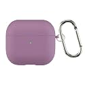 Case Cover for Apple AirPods 4 | Silicone Case with Inner Microfiber Lining &amp; Keychain Hook| Only for Apple Airpods | Mauve Taupe