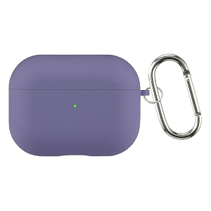 case cover for apple airpods pro 2  silicone case with inner microfiber lining amp keychain hook only for apple airpods  greyish blue