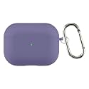 Case Cover for Apple AirPods Pro 2 | Silicone Case with Inner Microfiber Lining &amp; Keychain Hook| Only for Apple Airpods | Greyish Blue