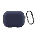 Case Cover for Apple AirPods Pro 2 | Silicone Case with Inner Microfiber Lining &amp; Keychain Hook| Only for Apple Airpods | Oxford Blue