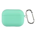 Case Cover for Apple AirPods Pro 2 | Silicone Case with Inner Microfiber Lining &amp; Keychain Hook| Only for Apple Airpods | Gable Green