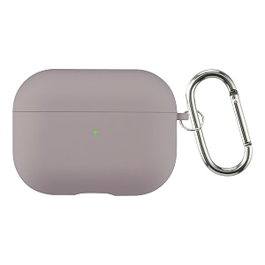 case cover for apple airpods pro 1  silicone case with inner microfiber lining amp keychain hook only for apple airpods  concrete grey