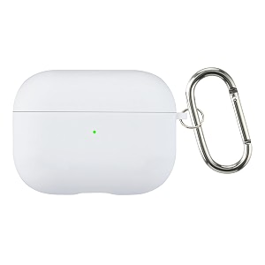 case cover for apple airpods pro 1  silicone case with inner microfiber lining amp keychain hook only for apple airpods  white