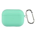 Case Cover for Apple AirPods Pro 1 | Silicone Case with Inner Microfiber Lining &amp; Keychain Hook| Only for Apple Airpods | Gable Green