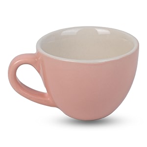 espresso coffee cup 75 ml  stoneware toxic free  microwave amp freezer safe  pink white inside