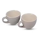 Espresso Coffee Cup 75 ml (Pack of 2) | Stoneware Toxic Free | Microwave &amp; Freezer Safe | 2 x 75 ml Cup, Earl Grey
