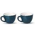 Espresso Coffee Cup 75 ml (Pack of 2) | Stoneware Toxic Free | Microwave & Freezer Safe | 2 x 75 ml Cup, Sacramento Green (White Inside)
