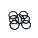50 PCS O Rings Nitrile Rubber Round O-Rings Seal Grommets 17mm OD 14mm ID 1.5mm Width Metric Sealing Washer O-Ring Gasket Black