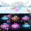 BOXPSII Floating Pool Lights 6 Pack, for Inground Pool, Above Ground Pools
