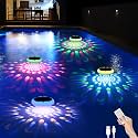 BOXPSII Pool Lights 4 Pack, for Inground Pool, Above Ground Pools