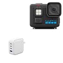 BoxWave Charger Compatible with GoPro Hero LIT - PD miniCube (100W), 100W 3 PD Port Wall Charger International - Winter White