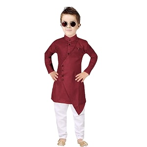 Boys Fancy Kurta Pyjama Set with Classis