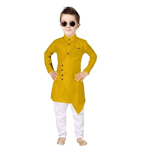 Boys Fancy Kurta Pyjama Set with Classis
