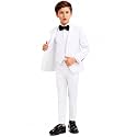 Boy's Formal Suit Set, Slim Fit Suits for Kids, 5 Pieces Boys Tuxedo Set