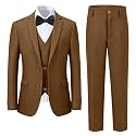 Boy's Formal Suit Set, Slim Fit Suits for Kids, 5 Pieces Boys Tuxedo Set
