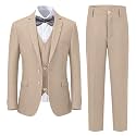 Boy's Formal Suit Set, Slim Fit Suits for Kids, 5 Pieces Boys Tuxedo Set