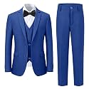 Boy's Formal Suit Set, Slim Fit Suits for Kids, 5 Pieces Boys Tuxedo Set