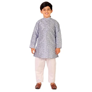 Boys Kids Kurta Pajama Set Solid
