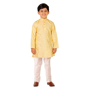 Boys Kids Kurta Pajama Set Solid