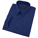 Boy39s Long Sleeves Solid Dress Shirt JL32