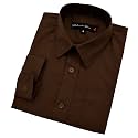 Boy39s Long Sleeves Solid Dress Shirt JL32