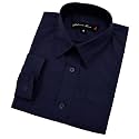 Boy39s Long Sleeves Solid Dress Shirt JL32