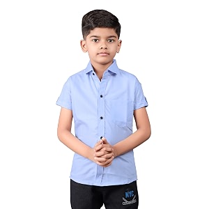Boys Regular Fit Cotton Blend Shirts